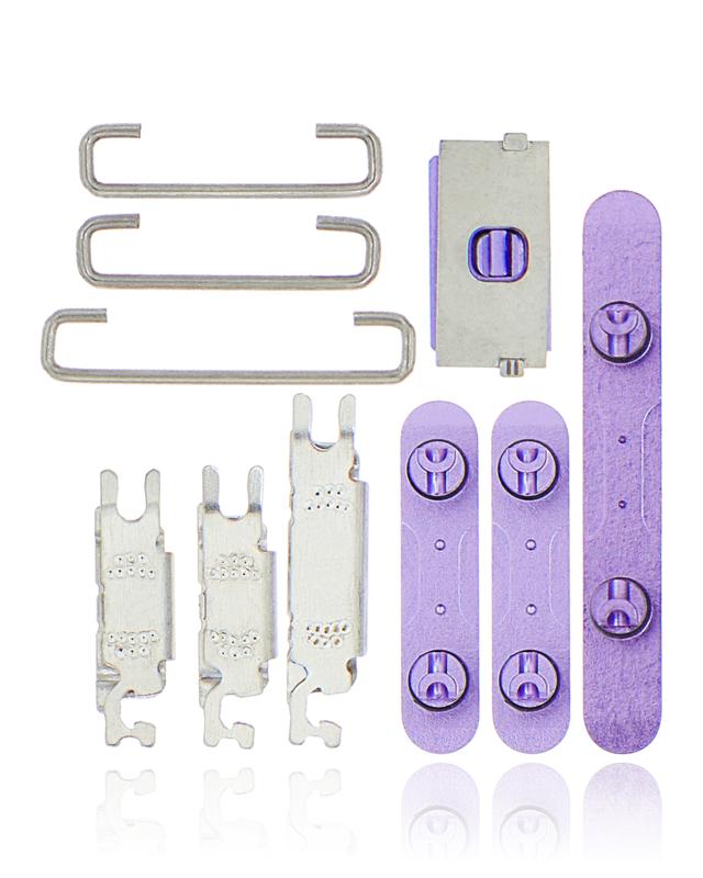 Botones duros (Encendido / Volumen / Cambio) para iPhone 12 (Morado)