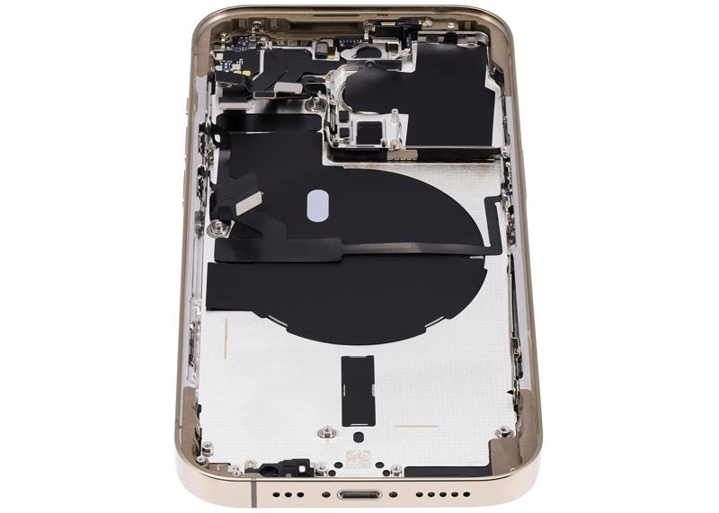 Tapa trasera para iPhone 14 Pro (Version EE.UU) sin logo - Oro