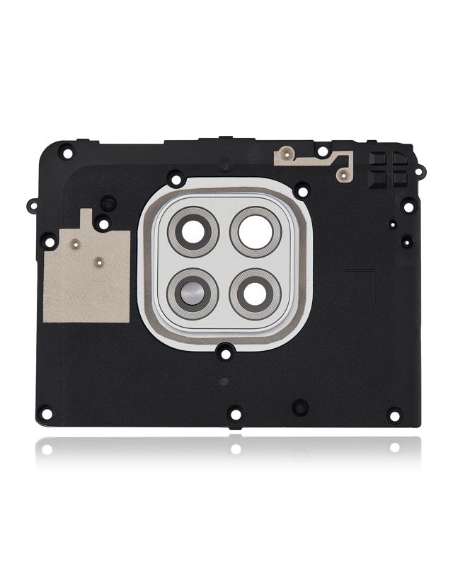 Lente de la camara trasera con soporte para Motorola Moto G Power (XT2117 / 2021) (Plata Polar)