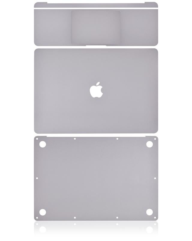 Skin 4 en 1 (Superior, Inferior, Teclado, Reposamanos) para MacBook Air 13" Retina (A1932 / Finales 2018 / Principios 2019) (Gris Espacial)