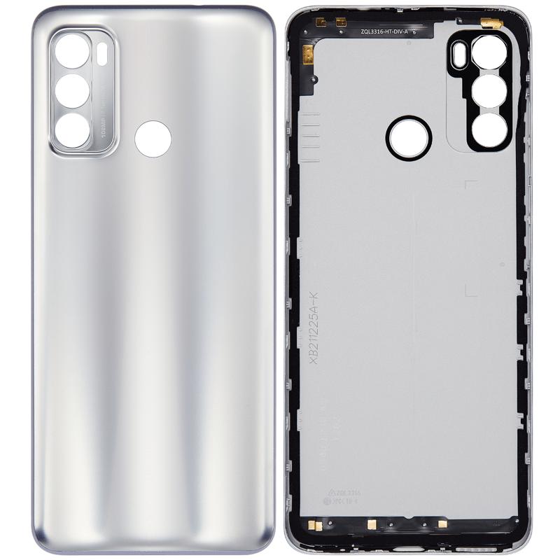 Tapa trasera para Motorola Moto G60 (XT2135-1 / 2021) (Plata)