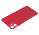 Tapa trasera para iPhone 11 con adhesivo 3M (Rojo, orificio grande para camara)