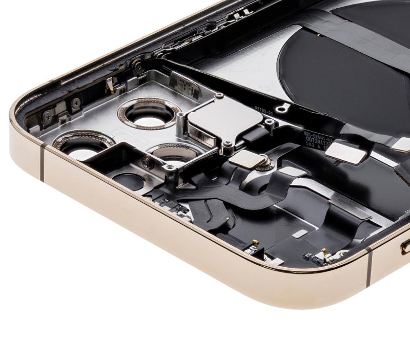 Tapa trasera con componentes pequeños para iPhone 12 Pro (Versión US) Dorado