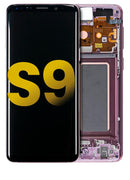 Pantalla OLED para Samsung Galaxy S9 con marco (Original) (Morado Lila)