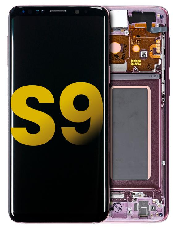 Pantalla OLED para Samsung Galaxy S9 con marco (Original) (Morado Lila)