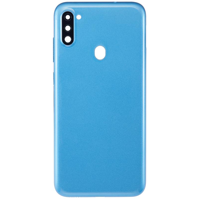 Tapa trasera con lente de camara para Samsung Galaxy A11 (A115 / 2020) version internacional azul