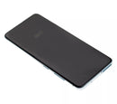 Pantalla OLED con marco para Samsung Galaxy S20 5G (Marco no Verizon 5G UW) Azul nube Original