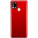 Tapa trasera con lente de camara para Samsung Galaxy A21S (A217 / 2020) Rojo