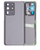 Tapa trasera con lente de camara para Samsung Galaxy S20 Ultra (Gris Cosmico)