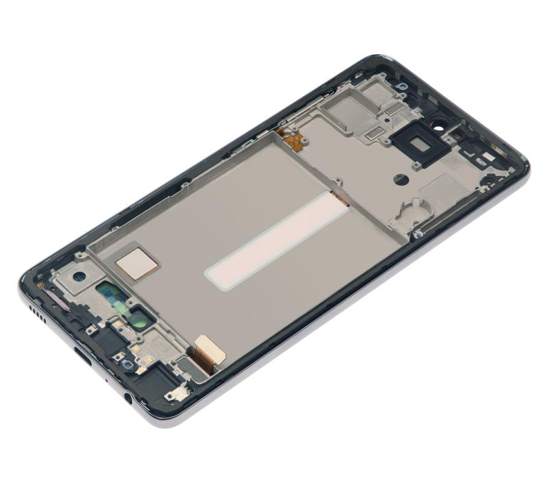 Pantalla LCD con marco para Samsung Galaxy A52 4G (A525 / 2021) (Negro Asombroso)