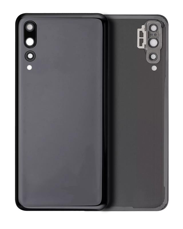 Tapa trasera con lente de camara para Huawei P20 Pro (Negro)