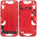 Carcasa intermedia con botones de encendido y volumen para iPhone 14 (Version US) (Rojo)