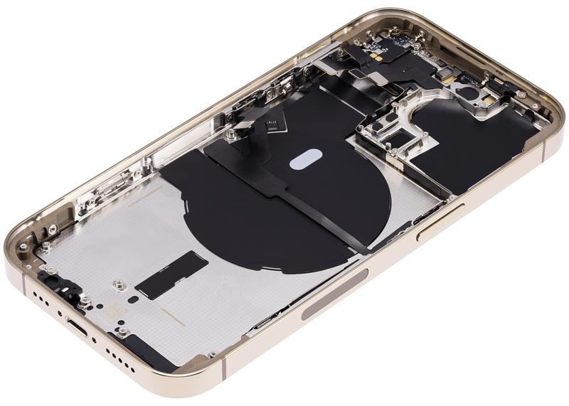 Tapa trasera para iPhone 14 Pro (Version EE.UU) sin logo - Oro