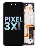 Pantalla OLED con marco para Google Pixel 3 XL original (Clearly White)