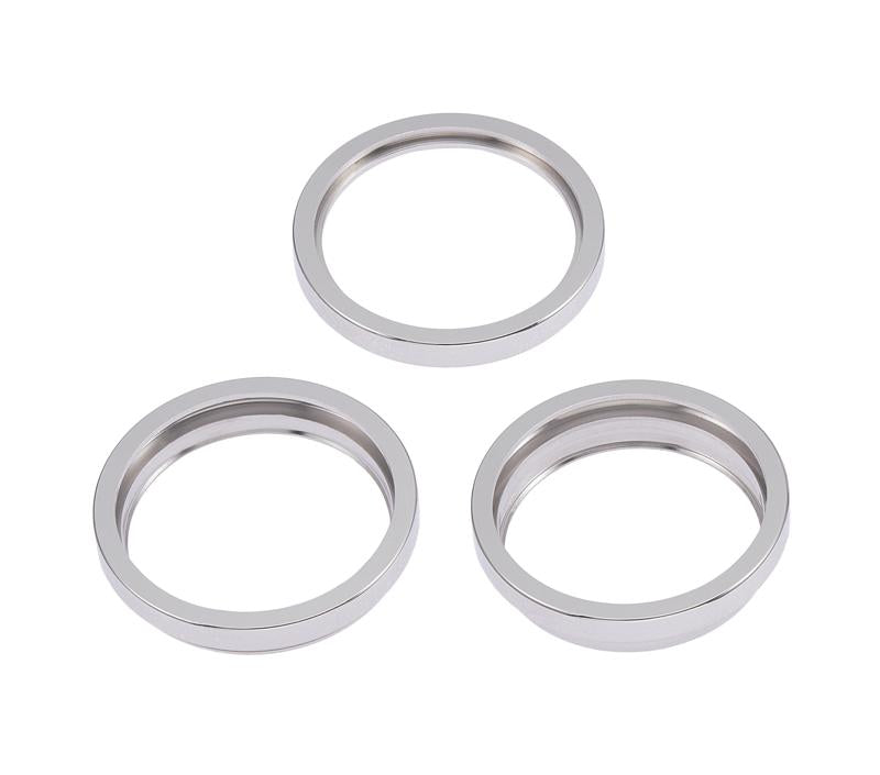 Anillo embellecedor para camara trasera para iPhone 14 Pro / 14 Pro Max (Plata) (Set de 3 piezas)