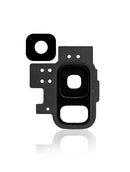 Lente de camara trasera con marco para Samsung Galaxy S9 (Negro)