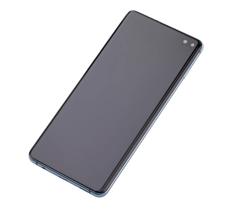 Pantalla OLED con marco para Samsung Galaxy S10 Plus (Reacondicionada) (Azul Prisma)