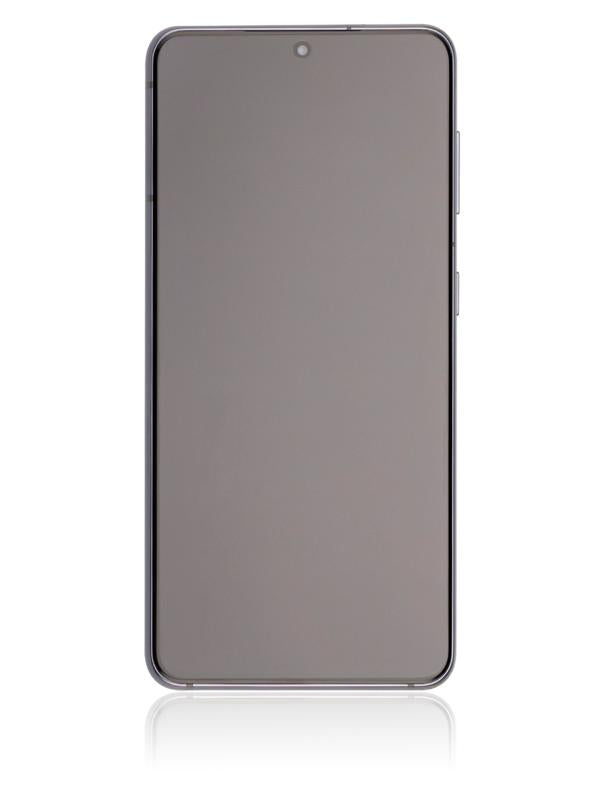 Pantalla OLED con marco para Samsung Galaxy S21 5G (Usado original Grado B/C) (Gris Fantasma)