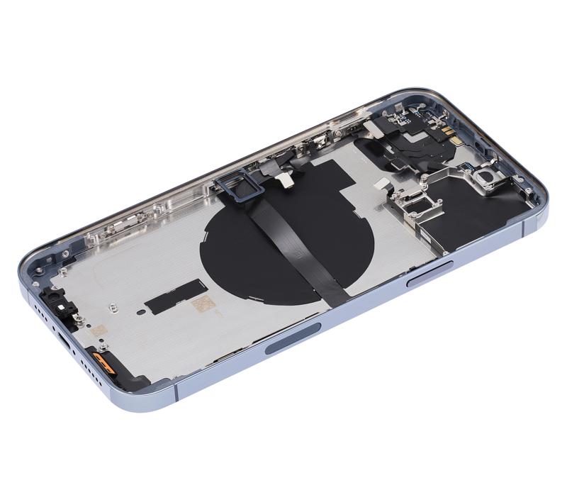 Tapa trasera con componentes pequenos pre-instalados para iPhone 13 Pro Max (Version US) (Sierra Blue)