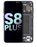 Pantalla OLED para Samsung Galaxy S8 Plus con marco (Original) (Negro Medianoche)