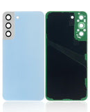 Tapa trasera con lente de camara para Samsung Galaxy S22 Plus 5G (Sin logo) (Azul cielo)