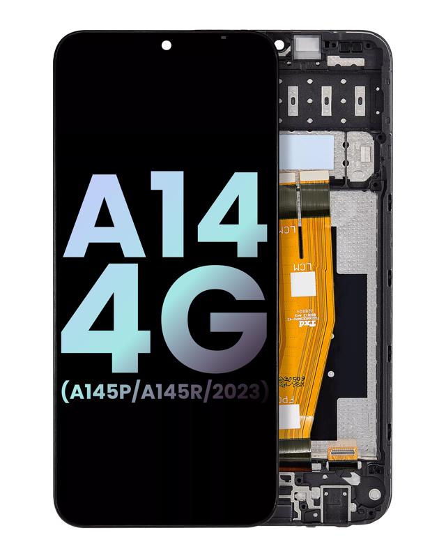 Pantalla LCD con marco para Samsung Galaxy A14 4G (A145P / A145R / 2023) original