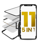 Kit 5 en 1 para iPhone 11 (cristal frontal + OCA + marco + digitalizador + OCA preinstalado)