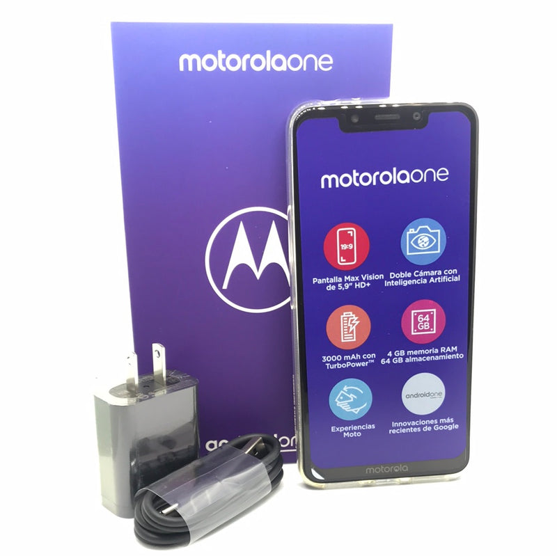 Celular Nuevo | Motorola ONE | Negro | 64GB | Liberado | Doble Sim 1941-3